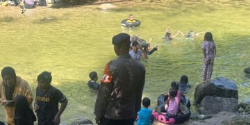 PERSONEL BATALYON D PELOPOR LAKSANAKAN PATROLI SAR DI OBJEK WISATA SUNGAI SULILI, BAEBUNTA
