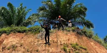 Personel Siaga Aman Nusa I & II Gelar Latihan Teknik Refling Tingkatkan Kemampuan