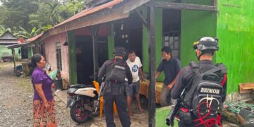 Patroli Kamtibmas Posko Mancani di Wilayah Uri dan Batu, Personel Batalyon D Pelopor Hadir Jaga Keamanan Warga