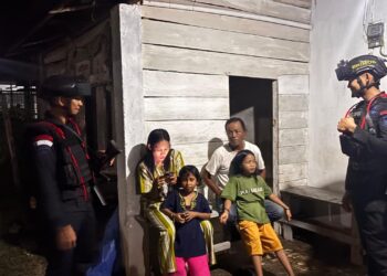 Patroli Kamtibmas Personel Batalyon D Pelopor Posko Mancani, Warga Dihimbau Jaga Keamanan Lingkungan