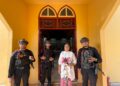 Patroli Brimob di Gereja Toraja Perkuat Rasa Aman Umat Beribadah di Luwu Utara