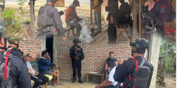 Personel Brimob Laksanakan Patroli Dialogis Pasca Konflik Antarwarga di Pentojangan