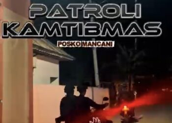 Patroli Cipta Kamtibmas Berkesinambungan, Brimob Hadir Jaga Keamanan dan Pererat Sinergi dengan Masyarakat Mancani