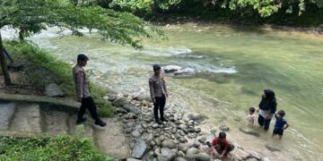 Personel Batalyon D Pelopor laksanakan patroli SAR di objek wisata Sungai Sulili