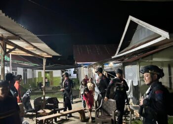 Patroli Harkamtibmas dan Sambang Warga Pasca Konflik Kelompok, Brimob Perkuat Keamanan di Buntu Datu dan Batu Walenrang