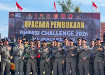 Phinisi challenge 2026: Personel Batalyon D Pelopor Mengikuti upacara pembukaan Phinisi challenge 2026