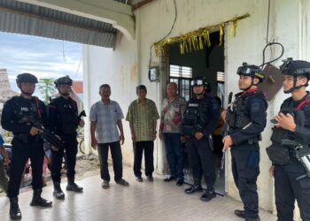 Brimob Kompi 3 Laksanakan Patroli Gereja, Wujudkan Ibadah Minggu yang Aman dan Khidmat