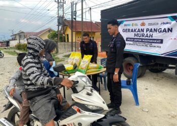 Gerakan Pangan Murah Brimob, Wujud Kepedulian untuk Warga