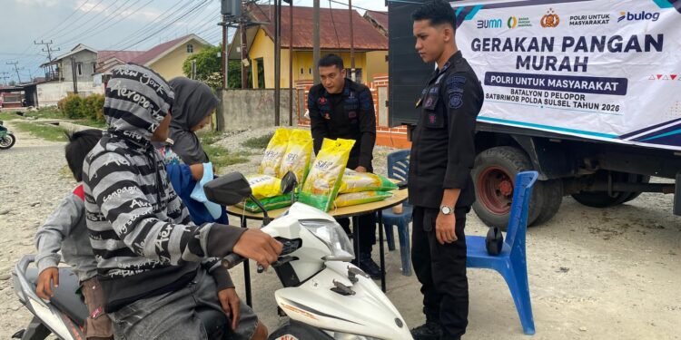 Gerakan Pangan Murah Brimob, Wujud Kepedulian untuk Warga