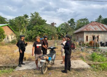 Jaga Situasi Tetap Kondusif, Brimob Gelar Patroli Pasca Konflik di Pentojangan