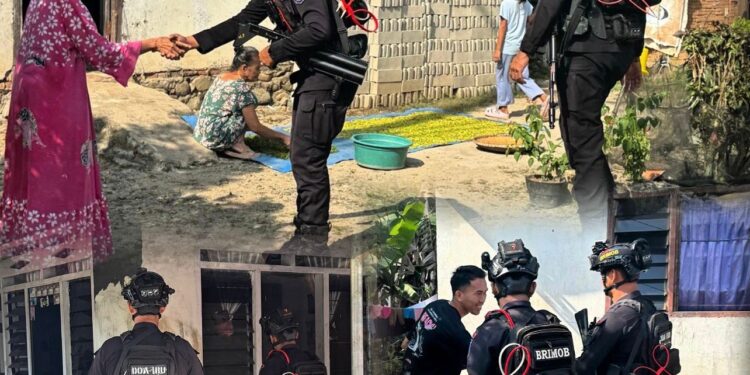Patroli Cipta Kondisi Brimob Perkuat Kamtibmas di Wilayah Batu dan Uri