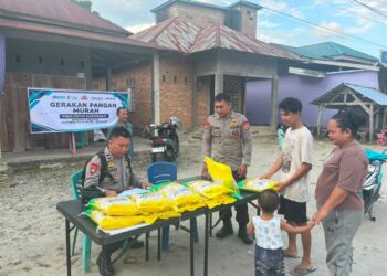 Gerakan Pangan Murah Brimob Hadir Ringankan Beban Warga Dusun Kanyapu