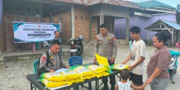 Gerakan Pangan Murah Brimob Hadir Ringankan Beban Warga Dusun Kanyapu