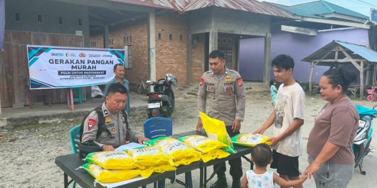 Gerakan Pangan Murah Brimob Hadir Ringankan Beban Warga Dusun Kanyapu