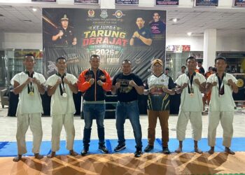HARI KEDUA KEJURDA TARUNG DERAJAT ADHYAKSA CUP 2026, BINTARA REMAJA BRIMOB TAMPIL PENUH SEMANGAT