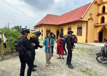 Kehadiran Personel Batalyon D Pelopor di Gereja Wujudkan Rasa Aman bagi Jemaat