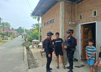 Brimob Batalyon D Pelopor tingkatkan patroli kamtibmas di Mancani