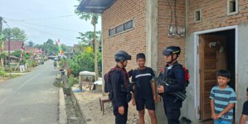 Brimob Batalyon D Pelopor tingkatkan patroli kamtibmas di Mancani