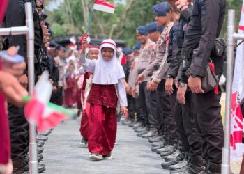Perkuat Akses Warga, Jembatan Merah Putih Presisi Pombakka-Laba Diresmikan