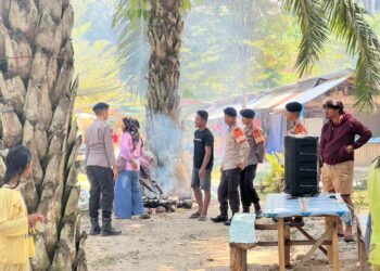 PATROLI SAR, PERSONEL BATALYON D PELOPOR PANTAU KESELAMATAN PENGUNJUNG DI PERMANDIAN SUNGAI SULILI