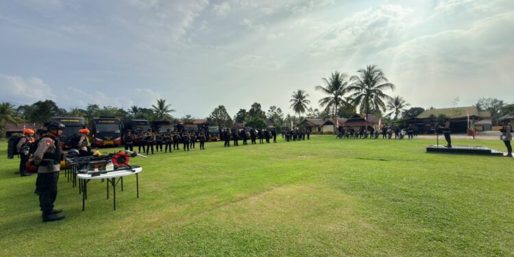 Apel Kesiapsiagaan Batalyon D Pelopor Brimob Polda Sulsel: Pastikan Kesiapan Personel Hadapi Tugas dan Antisipasi Karhutla