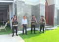 Personel Batalyon D Pelopor Patroli di Gereja, Pastikan Ibadah Berjalan Aman