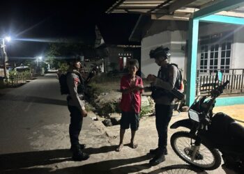Patroli Malam Brimob, Warga Mancani Merasa Lebih Aman