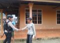 Patroli Harkamtibmas Posko Mancani, Brimob Sambangi Warga Ciptakan Situasi Kondusif