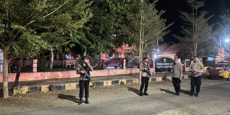 Patroli Harkamtibmas, Brimob Batalyon D Pelopor Back Up Polsek Bua Pasca Tawuran