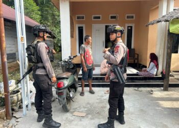 Cegah Gangguan Kamtibmas, Brimob Intensifkan Patroli dan Sambang Warga di Mancani