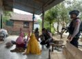 Patroli Harkamtibmas, Personel Batalyon D Pelopor Sambangi Warga Mancani Antisipasi Perkelahian Antarkelompok