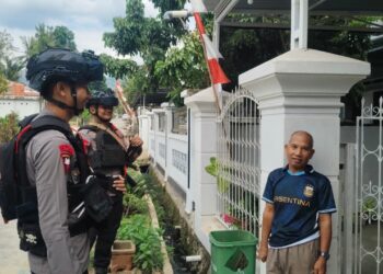 BRIMOB HADIR DI TENGAH MASYARAKAT, PATROLI SAMBANG WARGA DI MANCANI