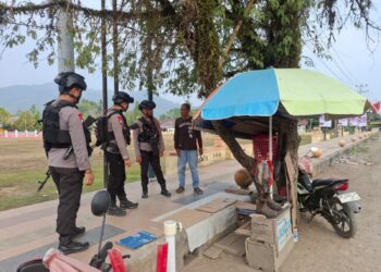 PERSONEL KOMPI 3 BATALYON D PELOPOR BKO POLSEK BUA TERUS HADIR DI TENGAH MASYARAKAT, PERKUAT SINERGI JAGA KAMTIBMAS