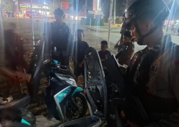 CEGAH KONFLIK SUSULAN, POLSEK TELLUWANUA DAN BRIMOB GELAR PATROLI HARKAMTIBMAS
