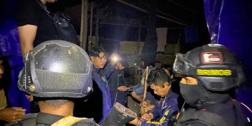 BRIMOB BATALYON D PELOPOR BACK UP DITRESKRIMSUS POLDA SULSEL DALAM PENINDAKAN PETI DI KABUPATEN LUWU